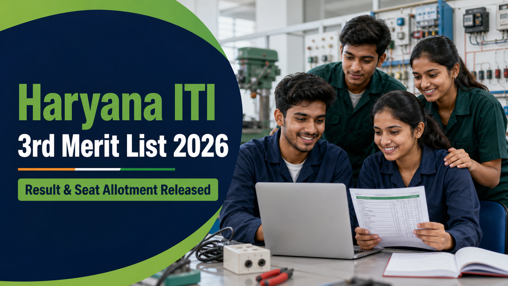 Cover image for Haryana ITI 3rd Merit List 2026 Released – Check Seat Allotment