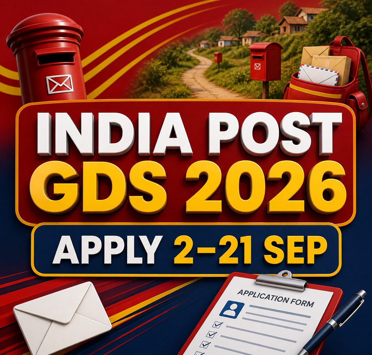 Cover image for India Post GDS Schedule-II Recruitment 2026 – Apply 2–21 September